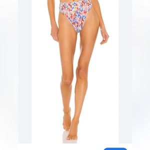 L Space Barlette floral high waist bikini bottom